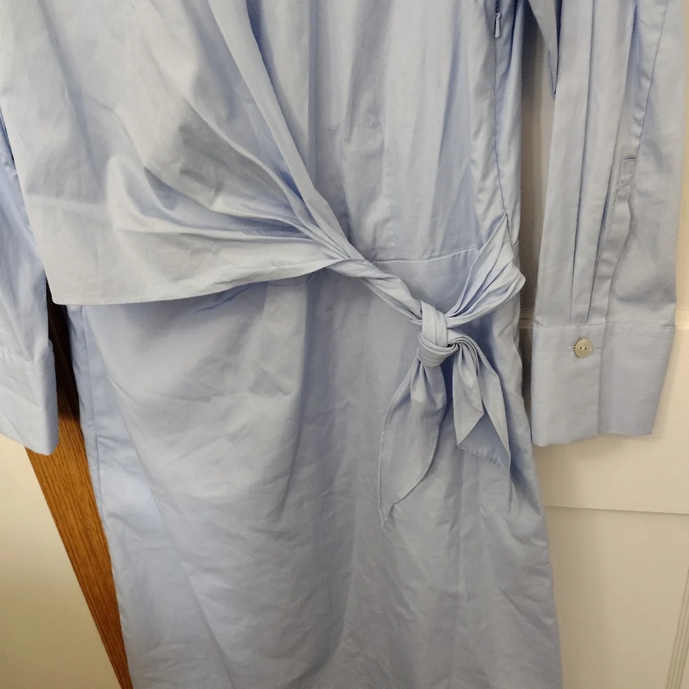 Vince Wrap Bodice Shirt Dress size 6 NWT - Picture 4 of 17